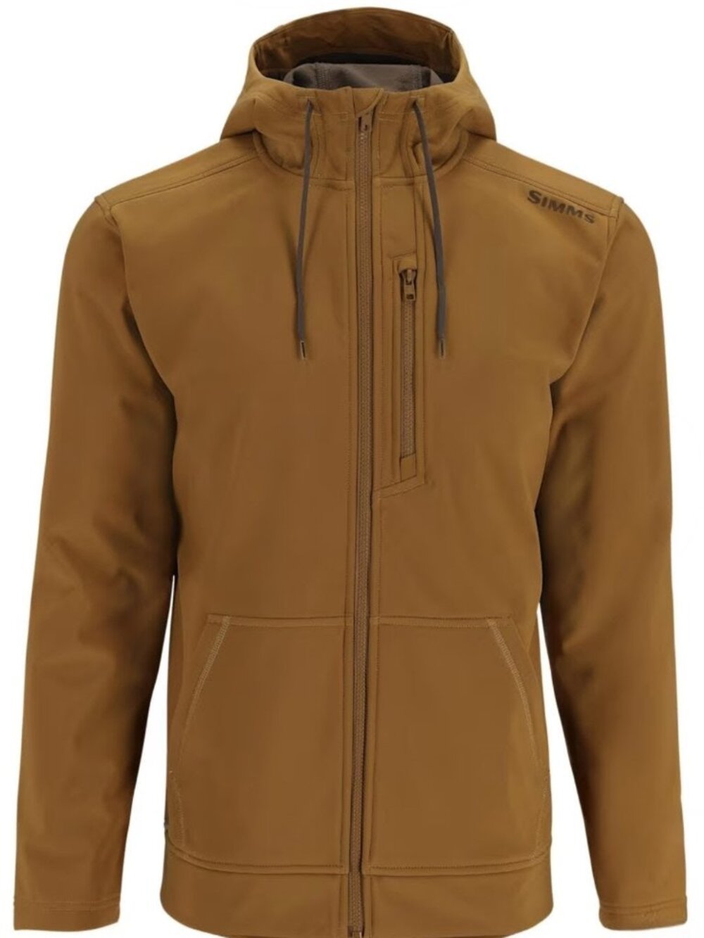 Simm's Rogue Full-Zip Long-Sleeve Hoodie for Men, XXL, Color: Bronzeback